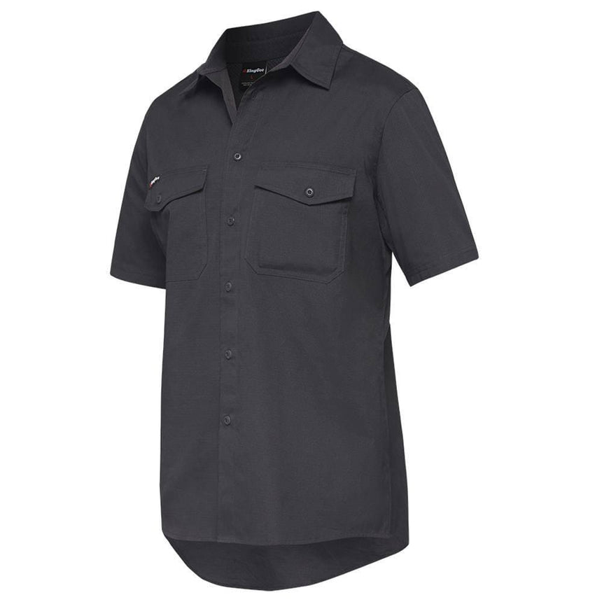Workcool Short Sleeve 2 Shirt Shirts KingGee 2XS Charcoal