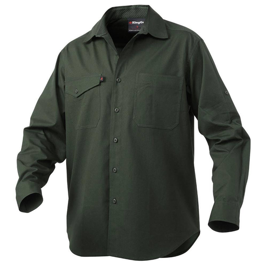 Workcool Long Sleeve 2 Shirt Shirts KingGee 2XS Green