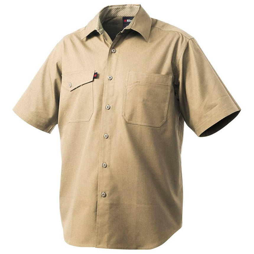 Workcool Short Sleeve 2 Shirt Shirts KingGee 2XS Khaki