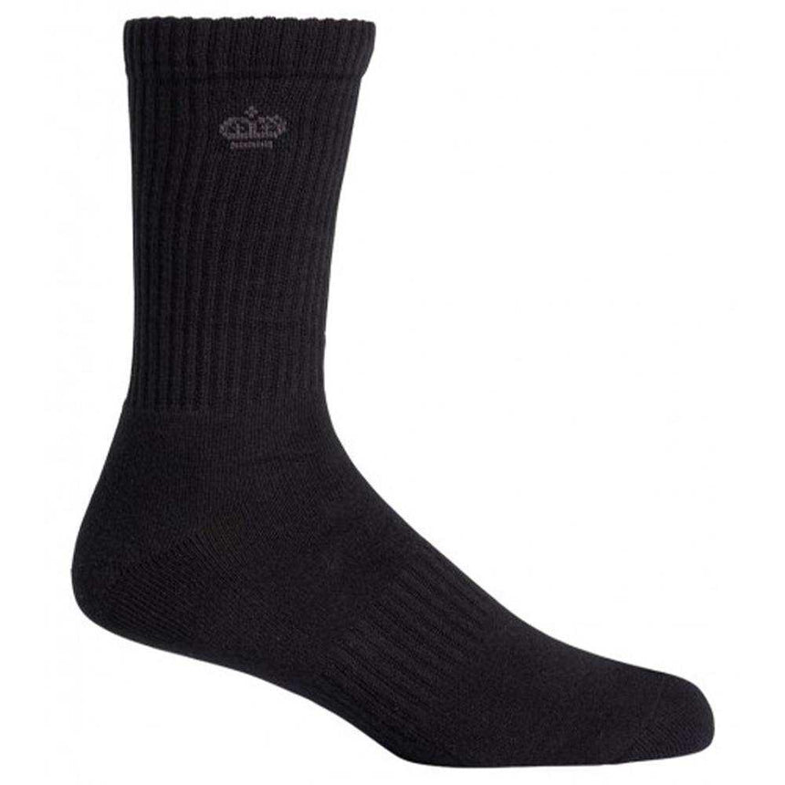 King Gee Men's Crew Cotton Work Sock - 5 Pack,K09035 Socks KingGee Black