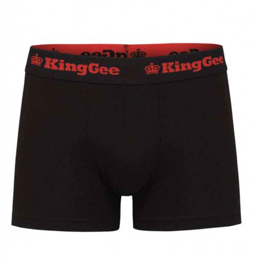 King Gee Cotton Trunk 3 Pack Black, mixcolour elastic band,K09023 Underwears KingGee