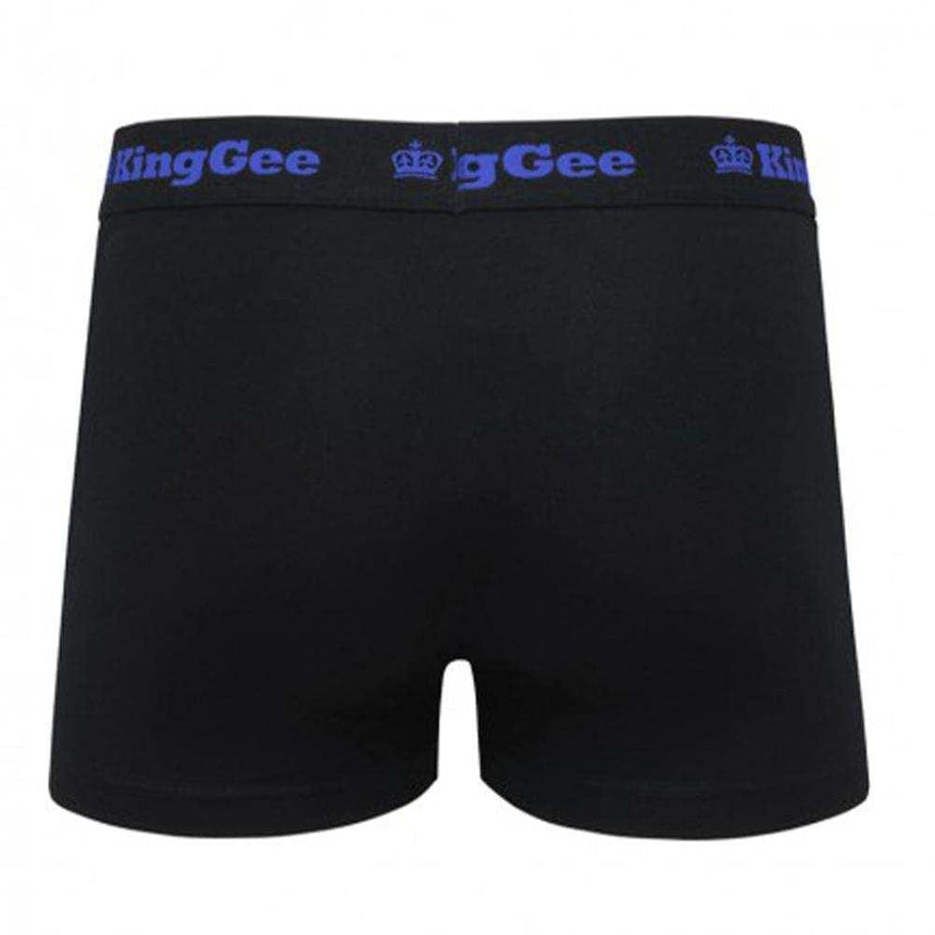 King Gee Cotton Trunk 3 Pack Black, mixcolour elastic band,K09023 Underwears KingGee