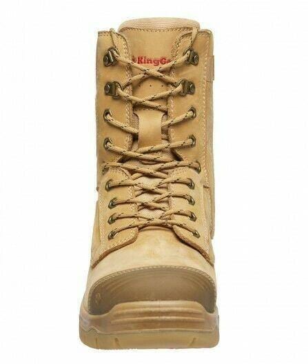 Phoenix 8z Side Zip Nubuck Work Boot Zip Up Boots KingGee
