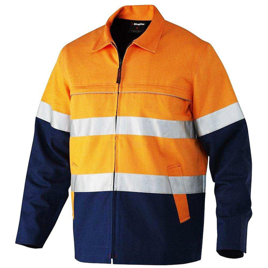 Reflective Spliced Drill Jacket Jackets KingGee