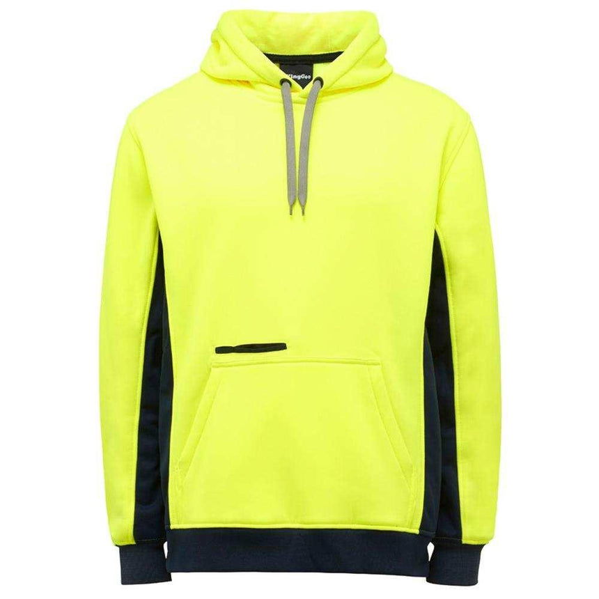 Hi Vis Pull Over Hoodie Sweaters KingGee S Yellow/Navy