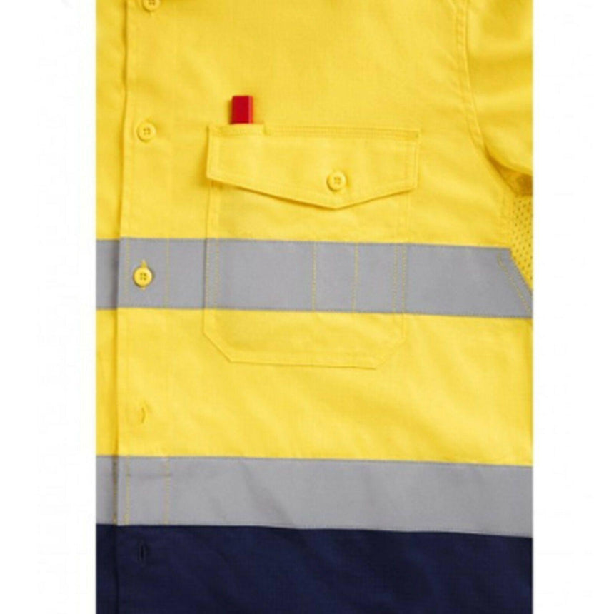 Workcool 2 Hi Vis Ref Spliced Shirt Shirts KingGee