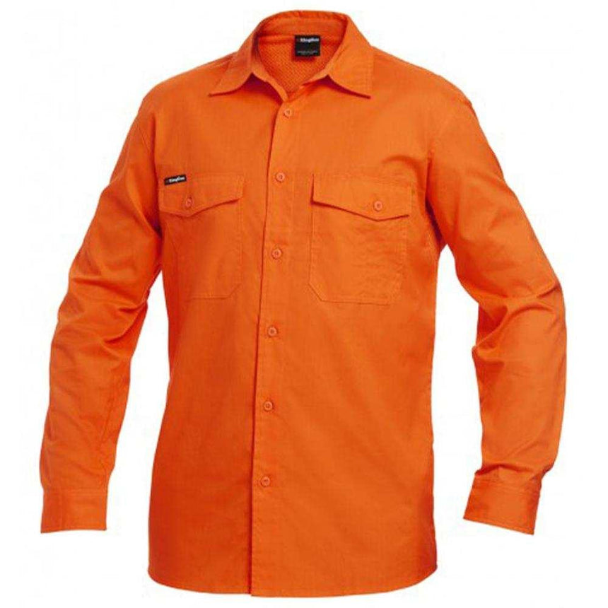 Workcool Long Sleeve 2 Shirt Shirts KingGee XS Orange