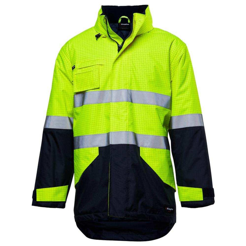 Anti Static Jacket Jackets KingGee XS Yellow/Navy