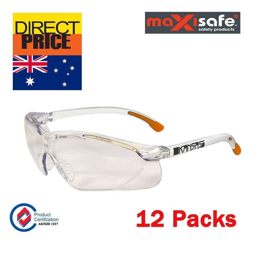 Anti Fog Safety Glass 12 Pack Eye Protection Maxisafe