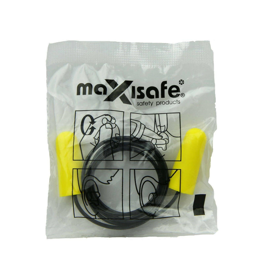 Foam Ear Plugs Hearing Protection Maxisafe
