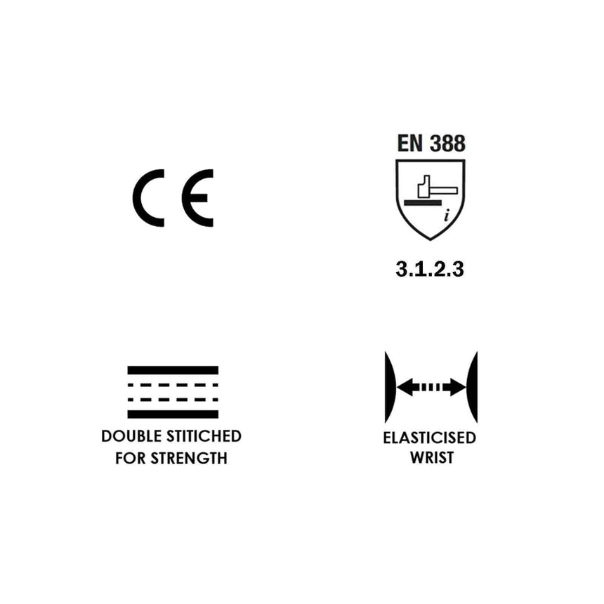 Natural Full-Grain Rigger 6 Pairs Gloves Maxisafe