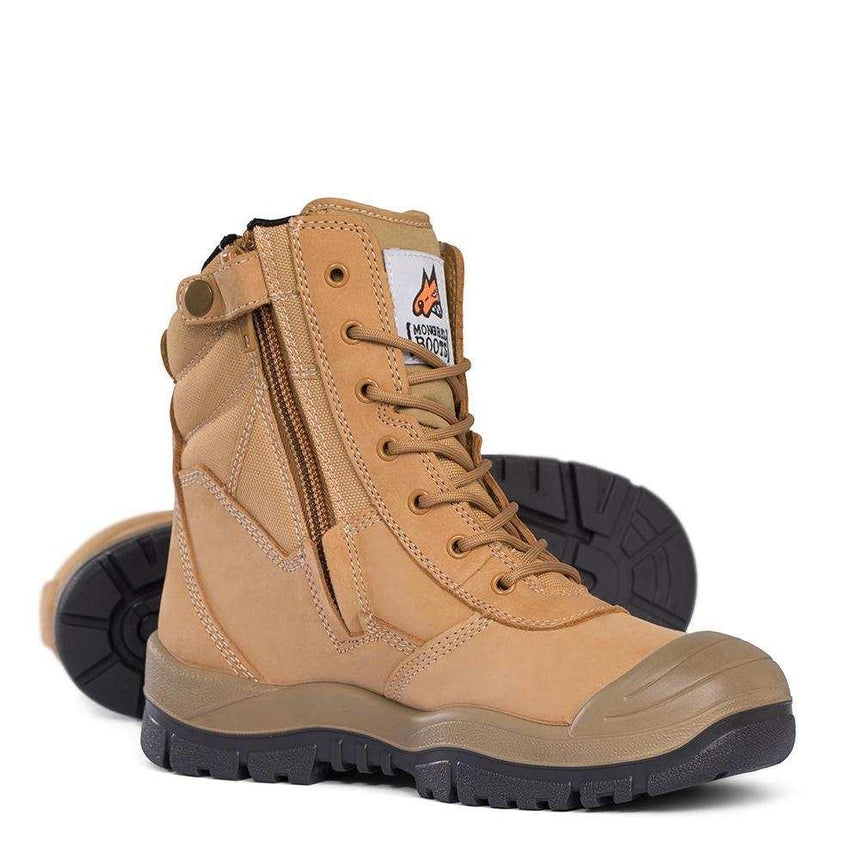 High Zipsider Boots w Scuff Cap 451050 Zip Up Boots Mongrel