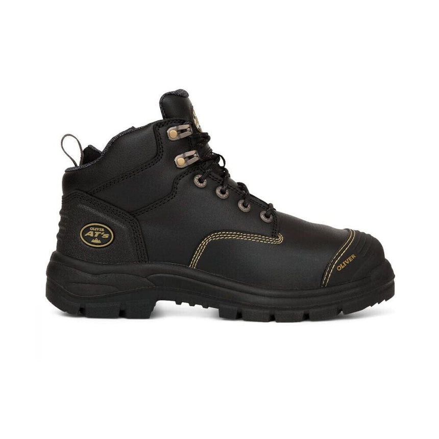 130MM Black Zip Sided Hiker Boot 55340Z Zip Up Boots Oliver