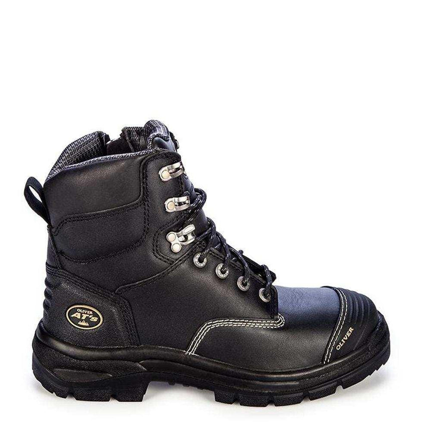 150MM Black Zip Sided Boots 55345Z Zip Up Boots Oliver