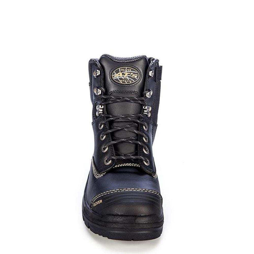 150MM Black Zip Sided Boots 55345Z Zip Up Boots Oliver