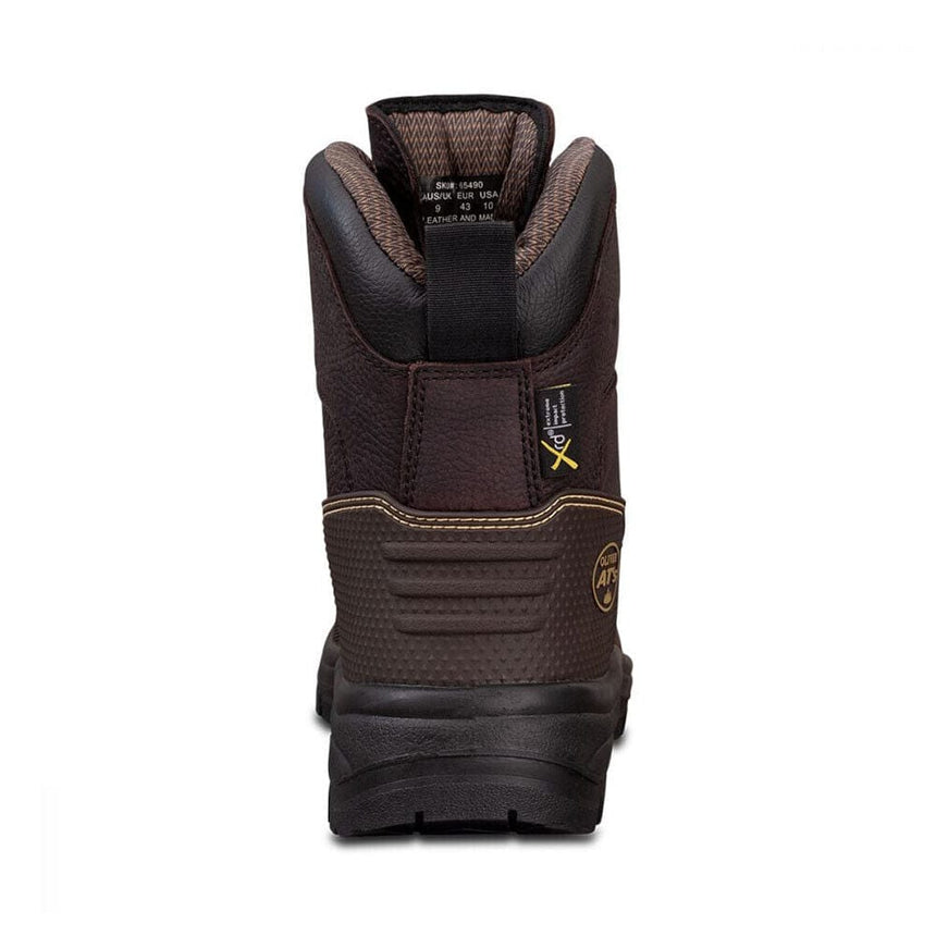 150MM Brown Lace Up Boot 65490 Zip Up Boots Oliver