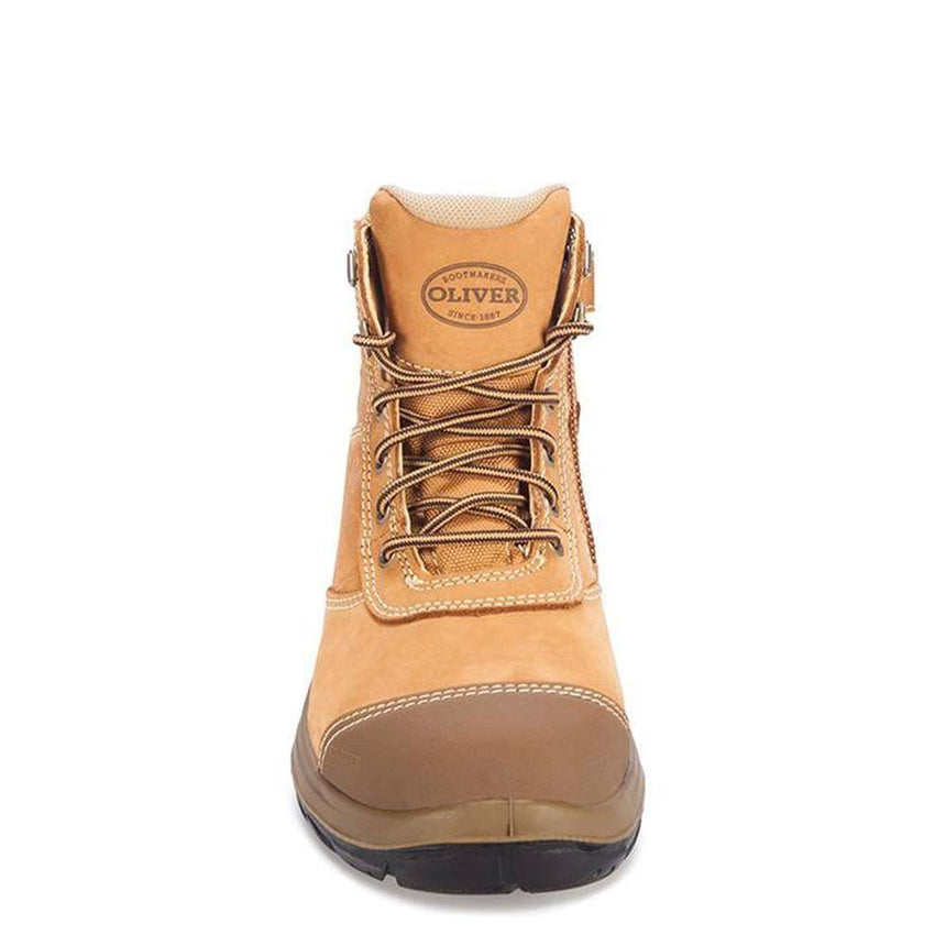 Wheat Zip Sided Ankle Boot 34662 Zip Up Boots Oliver