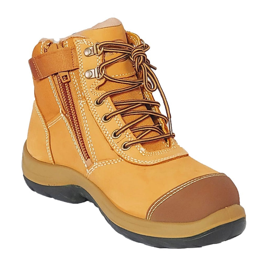 Wheat Zip Sided Ankle Boot 34662 Zip Up Boots Oliver