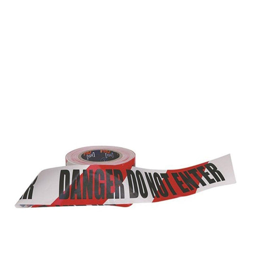 Barricade Tape - 100m x 75mm DANGER DO NOT ENTER Print 2 rolls Site Safety ProChoice