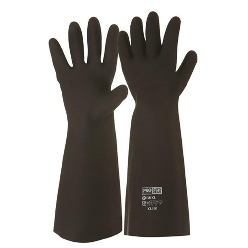 Black Knight® 46cm Rubber Gloves Gloves ProChoice