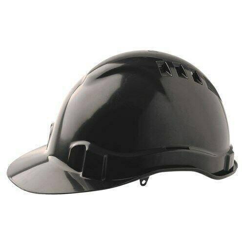 V6 Hard Hat Vented Pushlock Harness Head Protection ProChoice Black