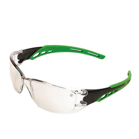 Cirrus Green Arms Safety Glasses Indoor/Outdoor - 12 Pairs Eye Protection ProChoice   