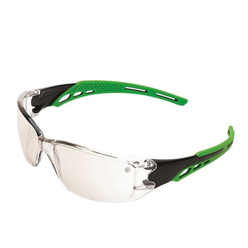 Cirrus Green Arms Safety Glasses Indoor/Outdoor - 12 Pairs Eye Protection ProChoice