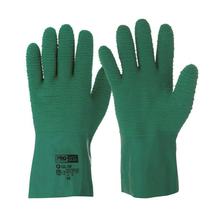 Green Gauntlet Gloves - 12 Pairs Gloves ProChoice