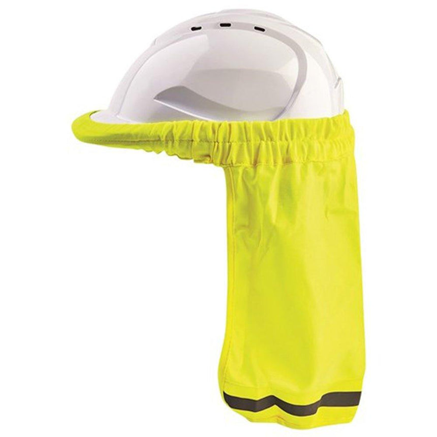 Hard Hat Neck Sun Shade Fluro Yellow Head Protection ProChoice