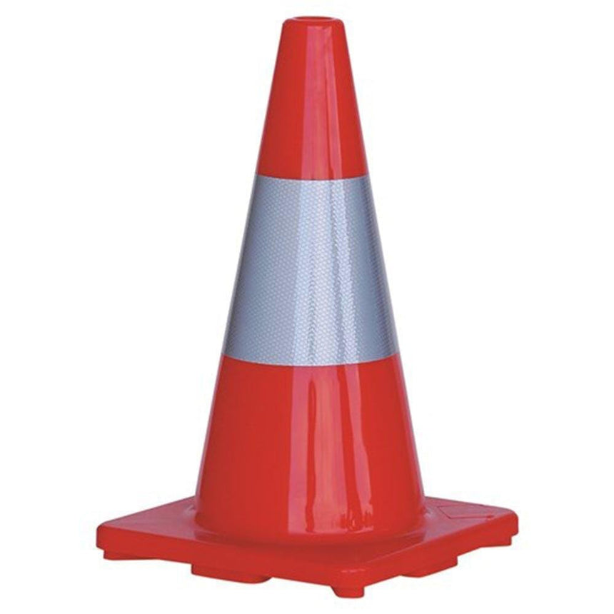 Orange PVC Traffic Cone / Reflective Tape 450mm Site Safety ProChoice