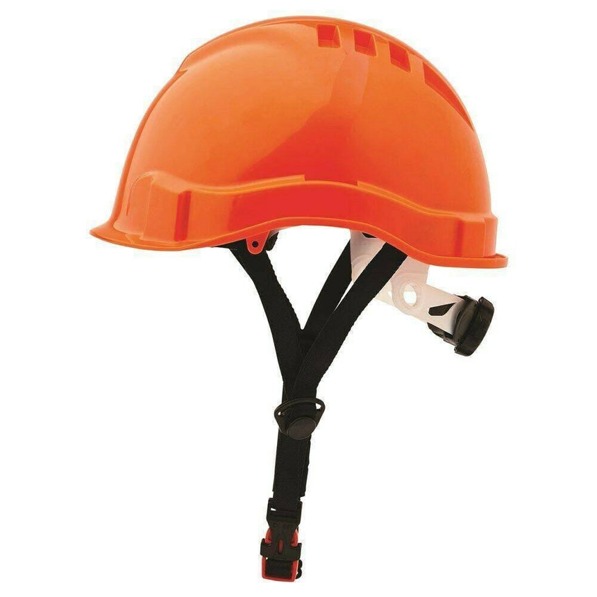 V6 Hard Hat Vented Micro Peak Ratchet Harness Head Protection ProChoice Orange