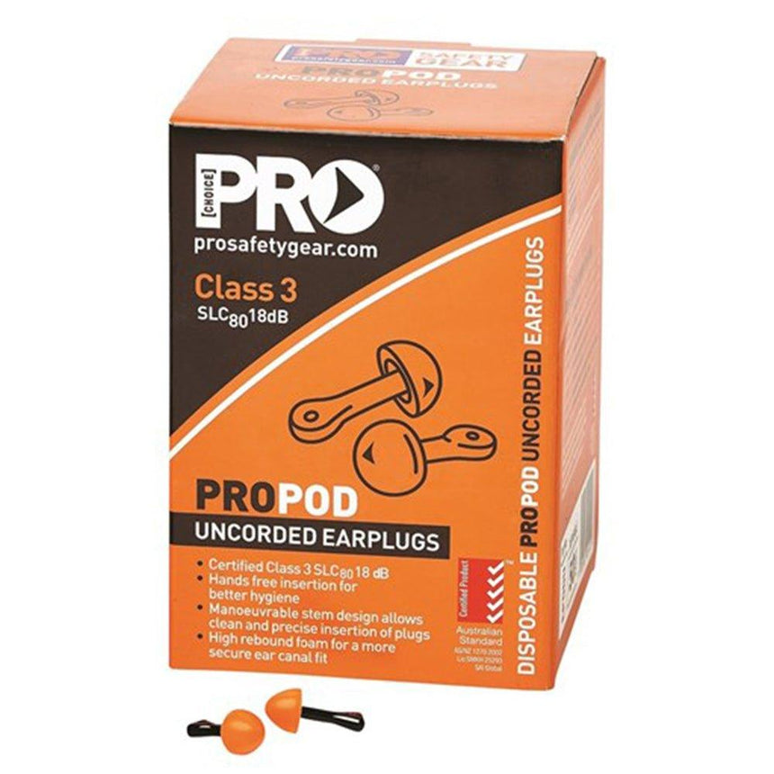 Propod Uncorded Ear Plugs Uncorded Hearing Protection ProChoice
