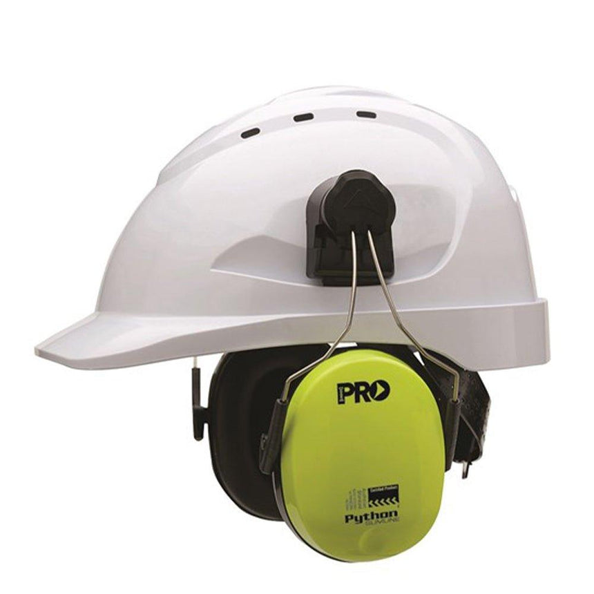 Python® Slimline Hard Hat Earmuffs Class 5, -31db Hearing Protection ProChoice