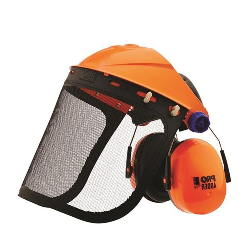 Striker Browguard + Mesh Visor + Adder Earmuff Combo Eye Protection ProChoice