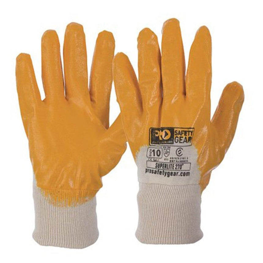 Super-Lite Orange 3/4 Dipped Gloves - 12 Pairs Gloves ProChoice