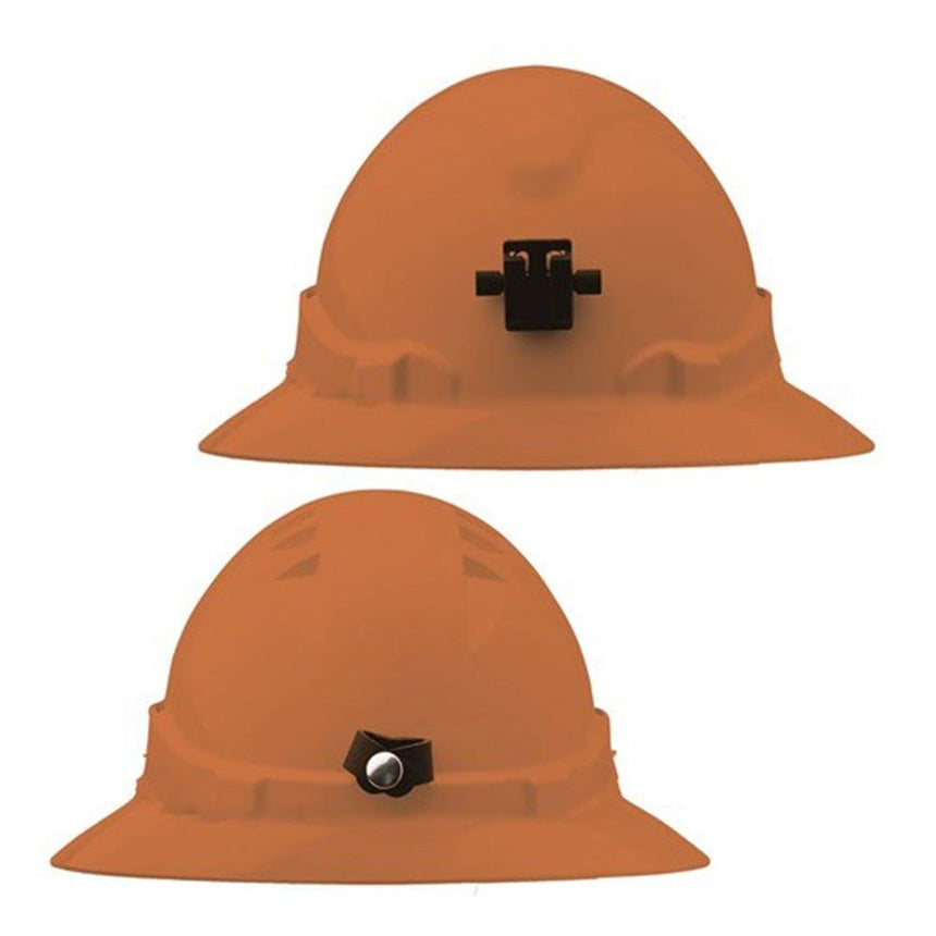 V6 Hard Hat Vented Full Brim + Lamp Bracket Ratchet Harness Head Protection ProChoice