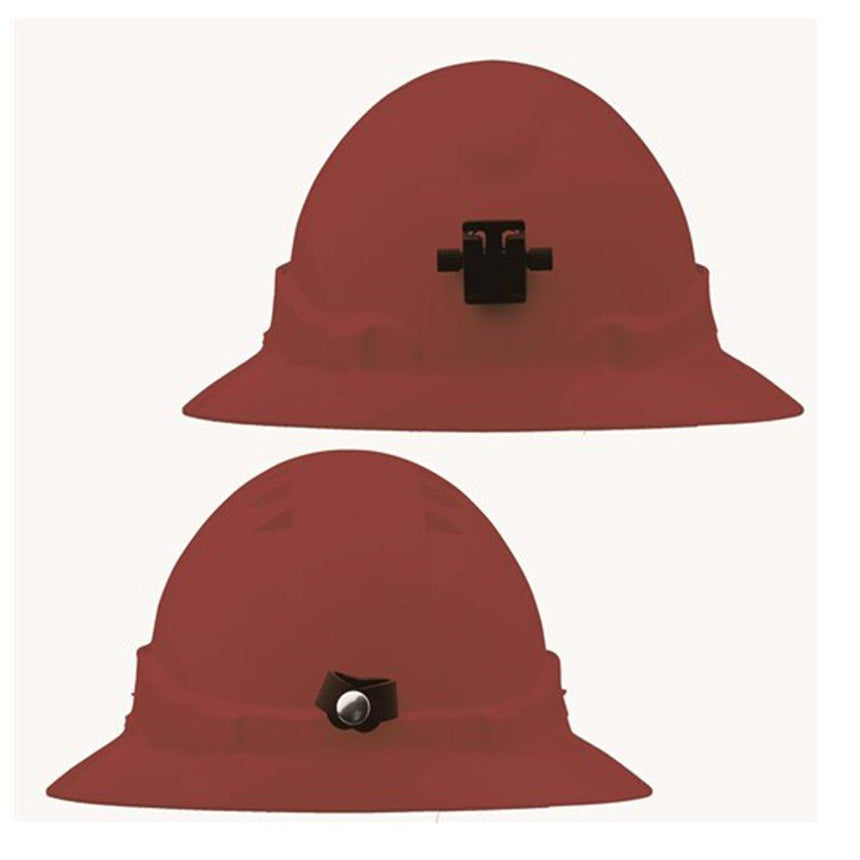 V6 Hard Hat Vented Full Brim + Lamp Bracket Ratchet Harness Head Protection ProChoice