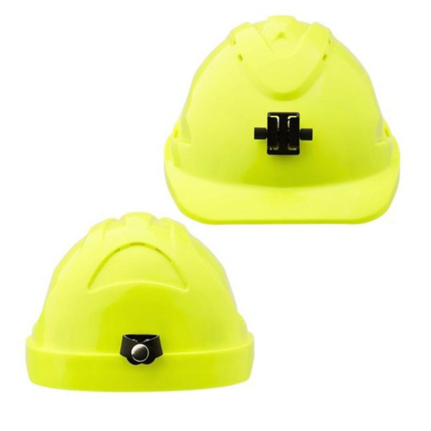 V9 Hard Hat Unvented + Lamp Bracket Pushlock Harness Head Protection ProChoice
