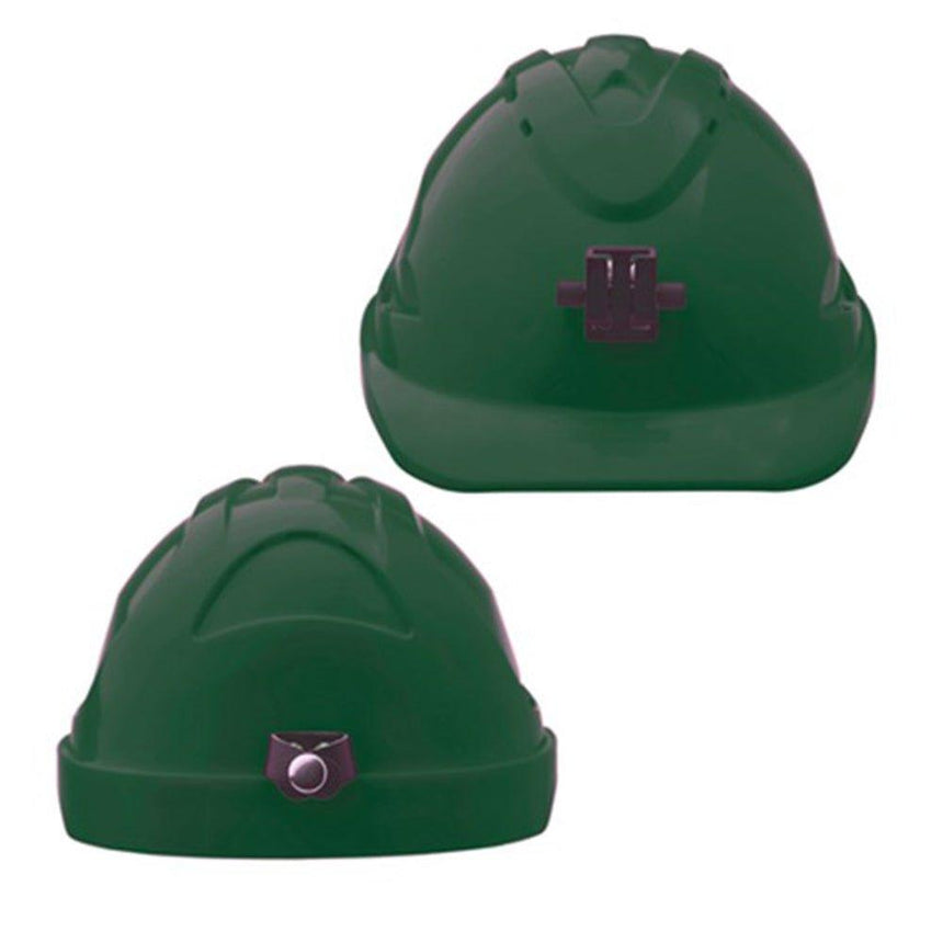 V9 Hard Hat Unvented + Lamp Bracket Pushlock Harness Head Protection ProChoice