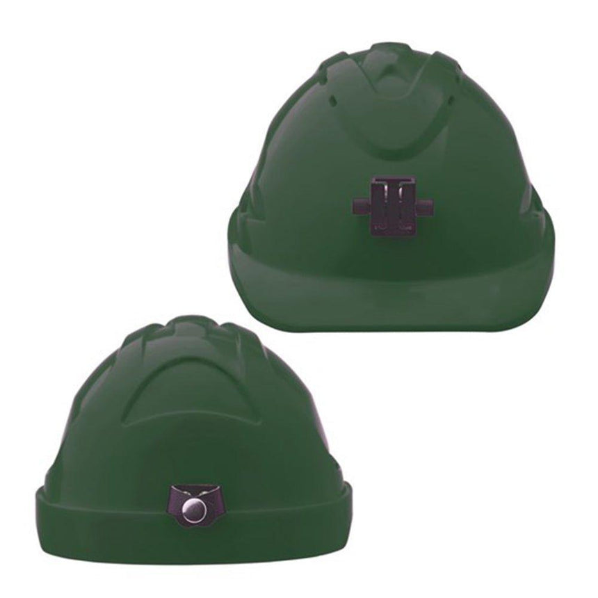 V9 Hard Hat Unvented + Lamp Bracket Ratchet Harness Head Protection ProChoice