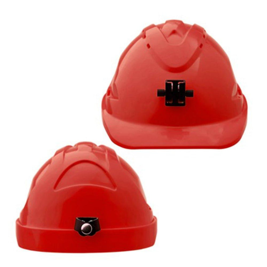 V9 Hard Hat Unvented + Lamp Bracket Ratchet Harness Head Protection ProChoice