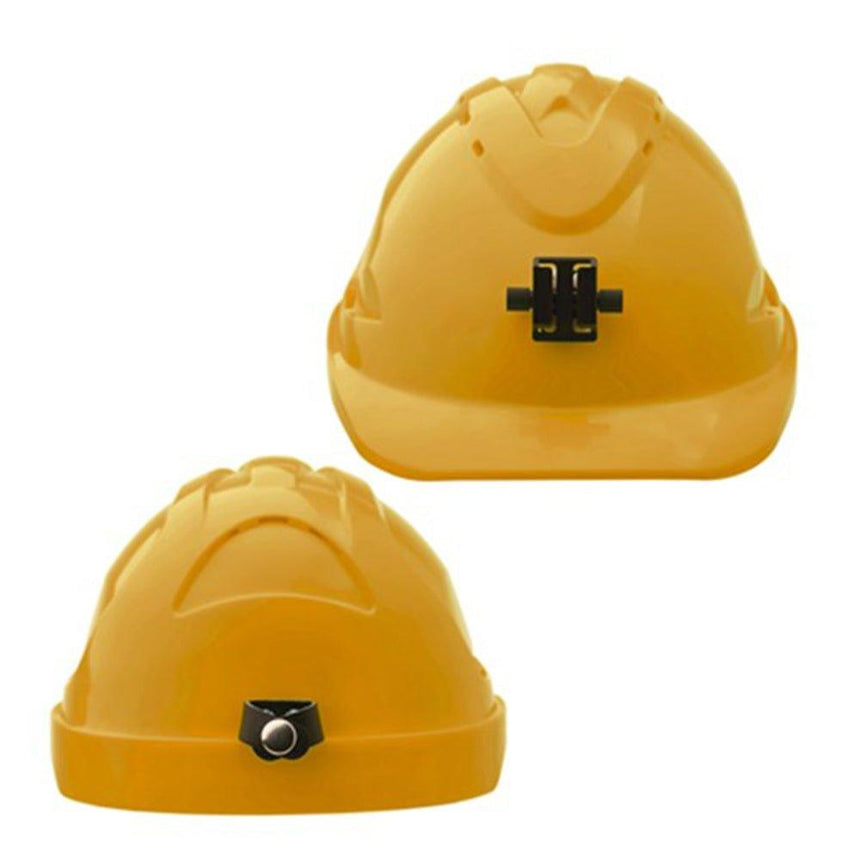 V9 Hard Hat Unvented + Lamp Bracket Ratchet Harness Head Protection ProChoice