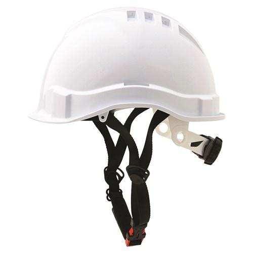 V6 Hard Hat Vented Micro Peak Ratchet Harness Head Protection ProChoice White