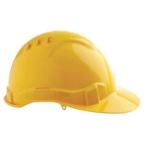 V6 Hard Hat Vented Pushlock Harness Head Protection ProChoice Yellow