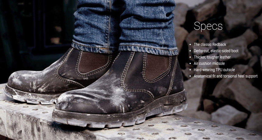 Bobcat USBOK Safety Work Boots Elastic Sided Boots Redback