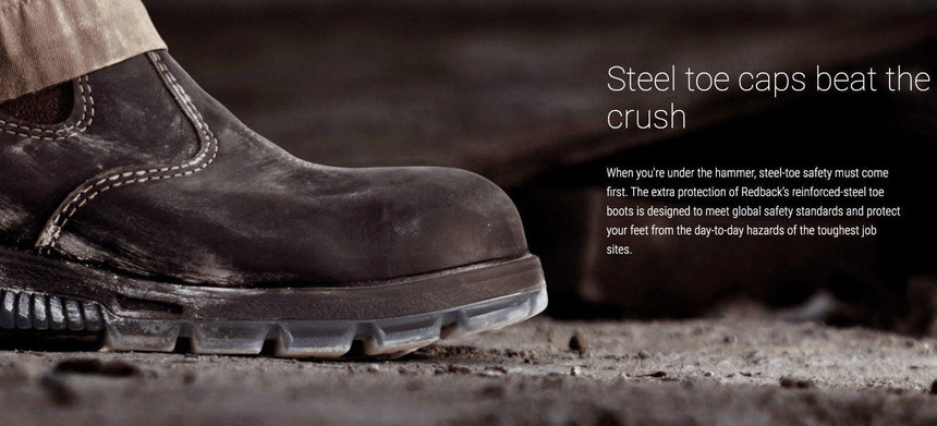 Bobcat USBOK Safety Work Boots Elastic Sided Boots Redback