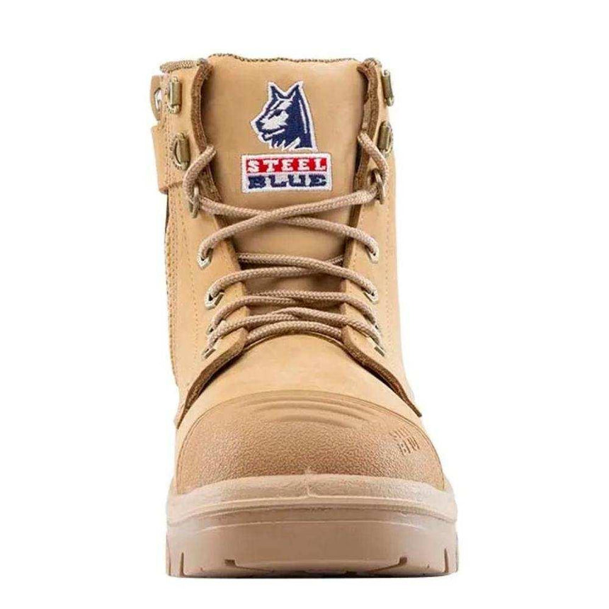 Argyle® Zip: Scuff Cap Work Boots 312652 Zip Up Boots Steel Blue