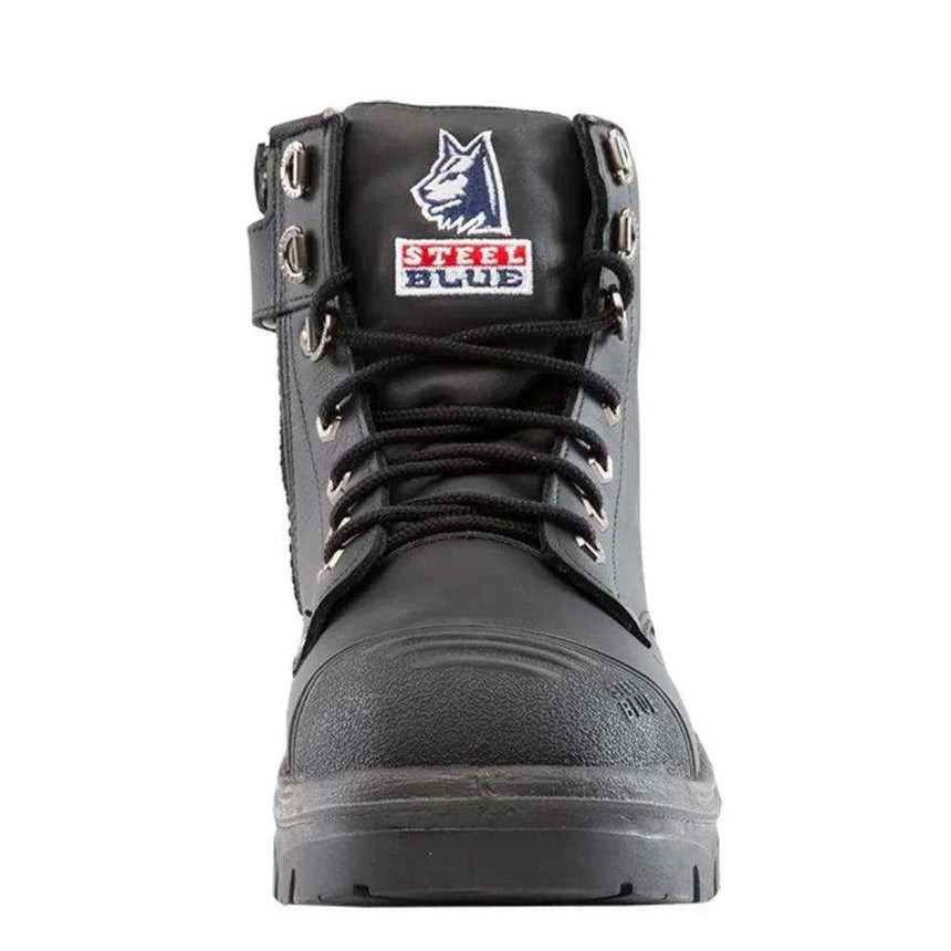 Argyle® Zip: Scuff Cap Work Boots 312652 Zip Up Boots Steel Blue