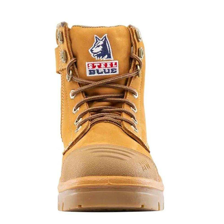 Argyle® Zip: Scuff Cap Work Boots 312652 Zip Up Boots Steel Blue