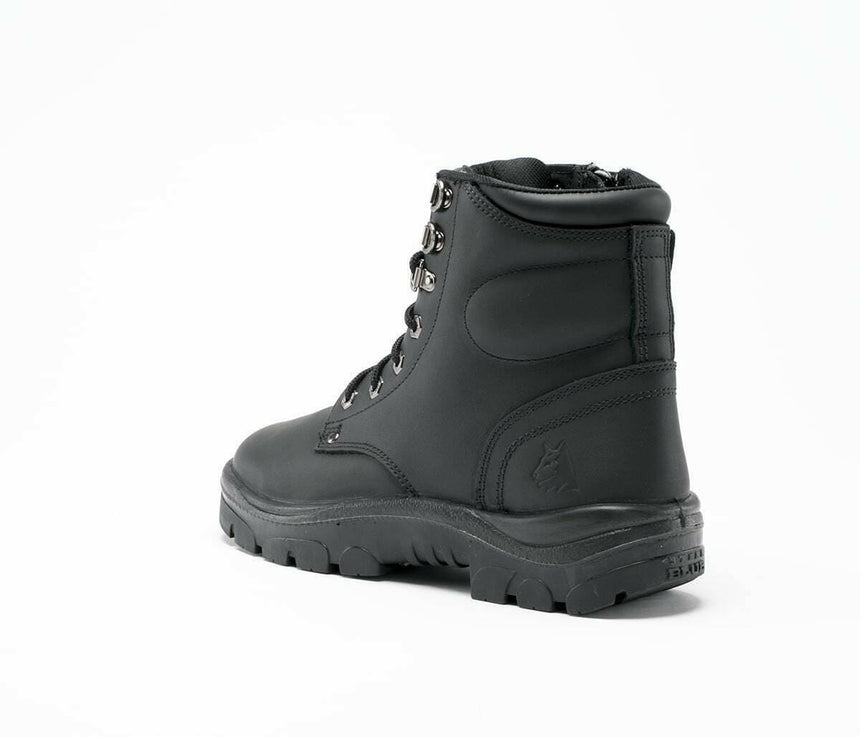 Black Argyle® Zip Work Boots 312152 Zip Up Boots Steel Blue